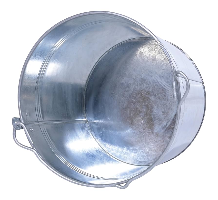 Amazon.com: Vestil BKT-GAL-325 Galvanized Steel Bucket, 9-13